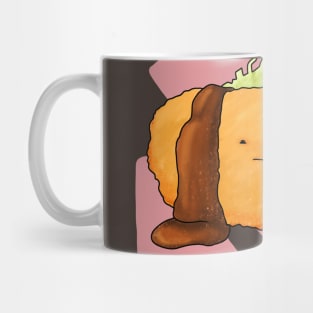 Croquette with sauce and cabbage Mug